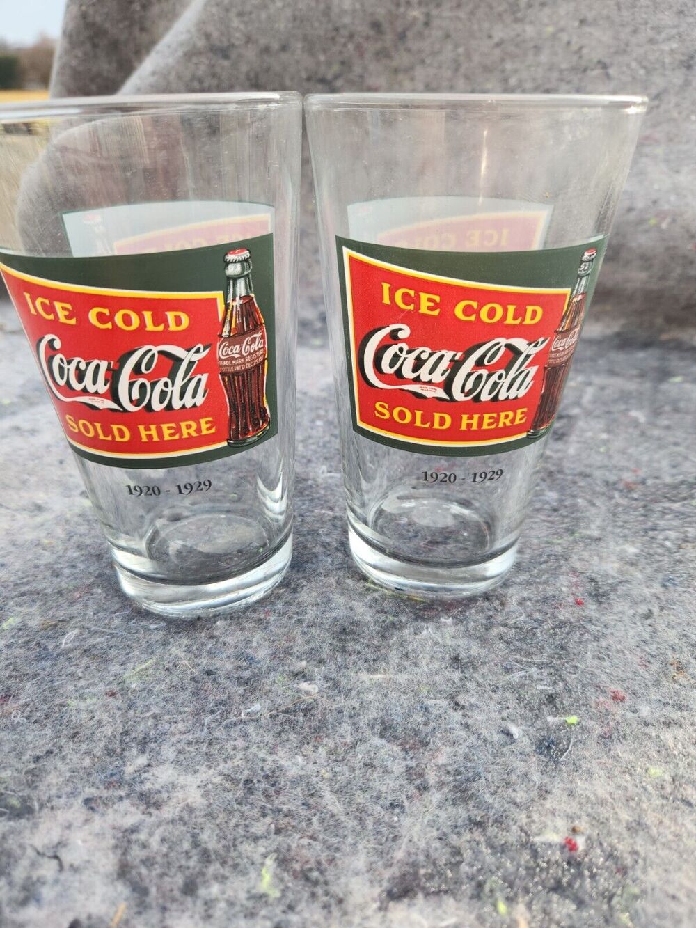 1920- 1929 Coka Cola Glass set of 2